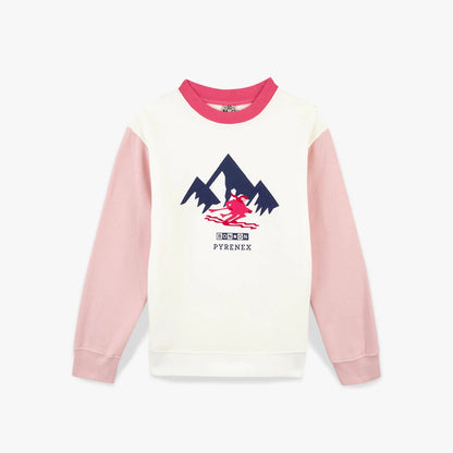 儿童白色棉卫衣(Bonton x Pyrenex联名款)