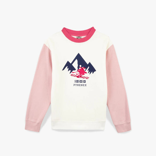 儿童白色棉卫衣(Bonton x Pyrenex联名款)
