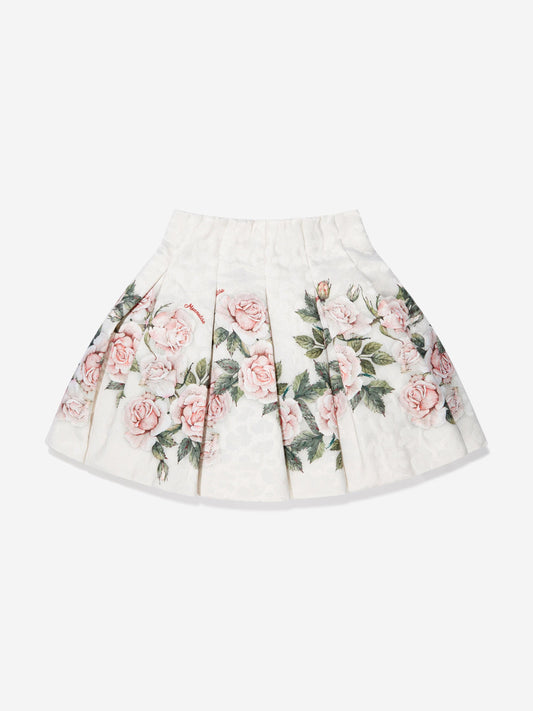 Monnalisa 女童绗缝花园玫瑰裙