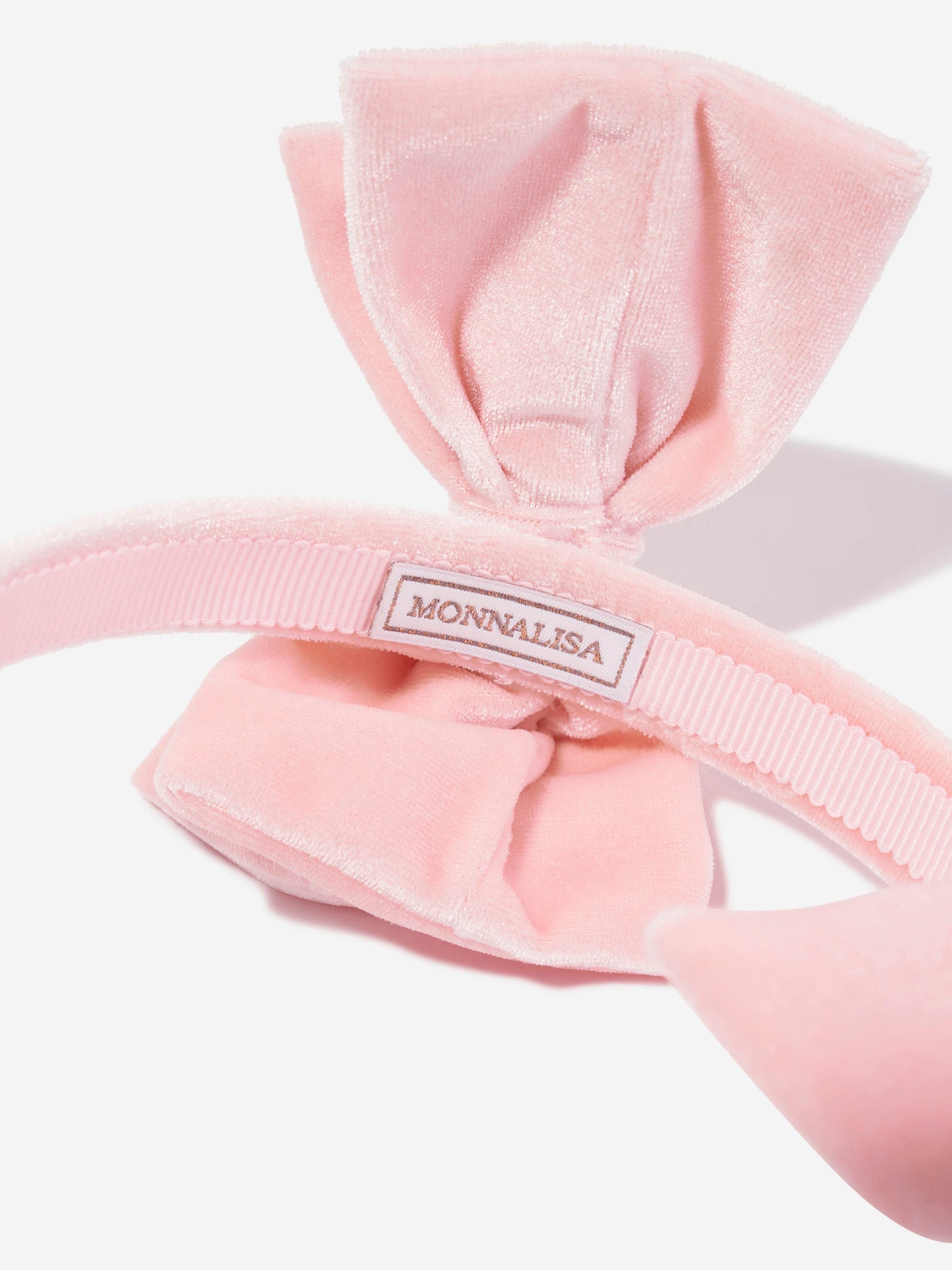Monnalisa 女童双玫瑰头带（粉色）