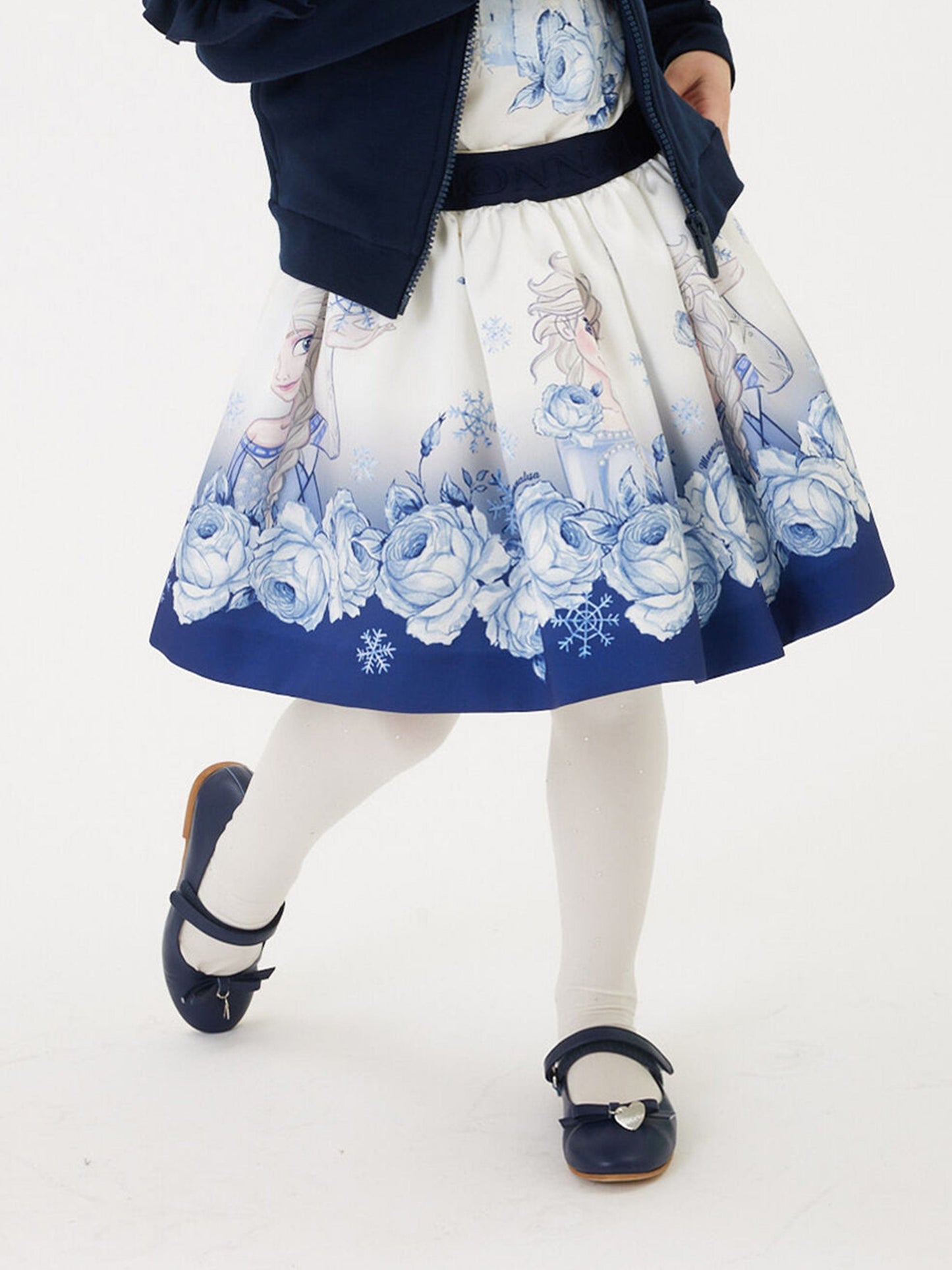 Monnalisa 女童 Elsa Mikado 半身裙（蓝色）