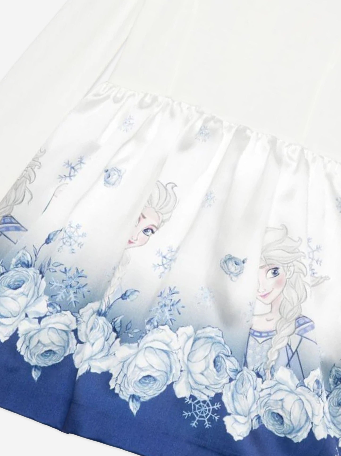 Monnalisa 女童 Elsa Roses 白色连衣裙
