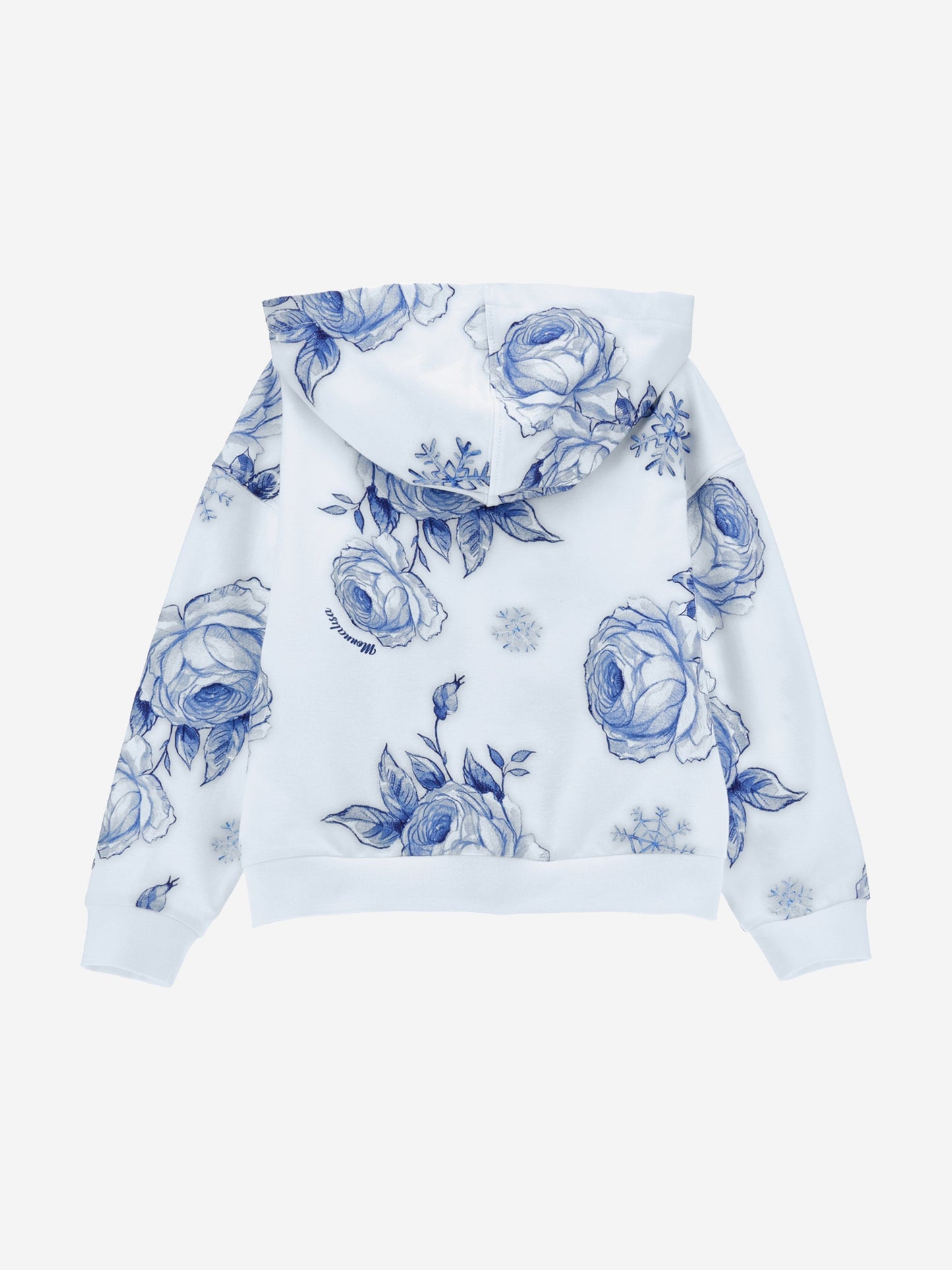Monnalisa 女童花卉拉链上衣（蓝色）
