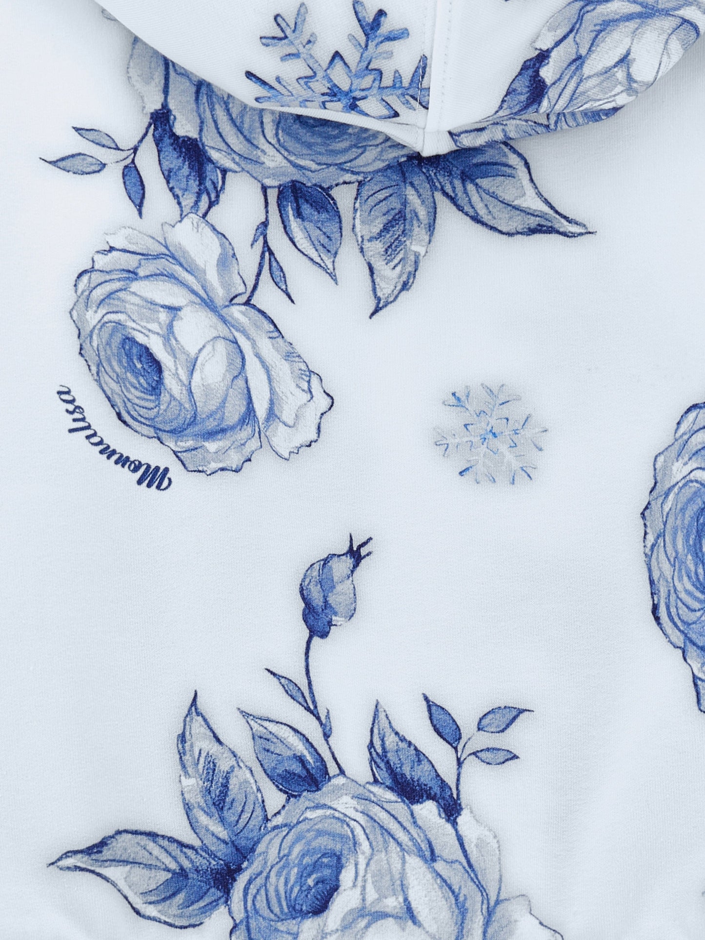 Monnalisa 女童花卉拉链上衣（蓝色）