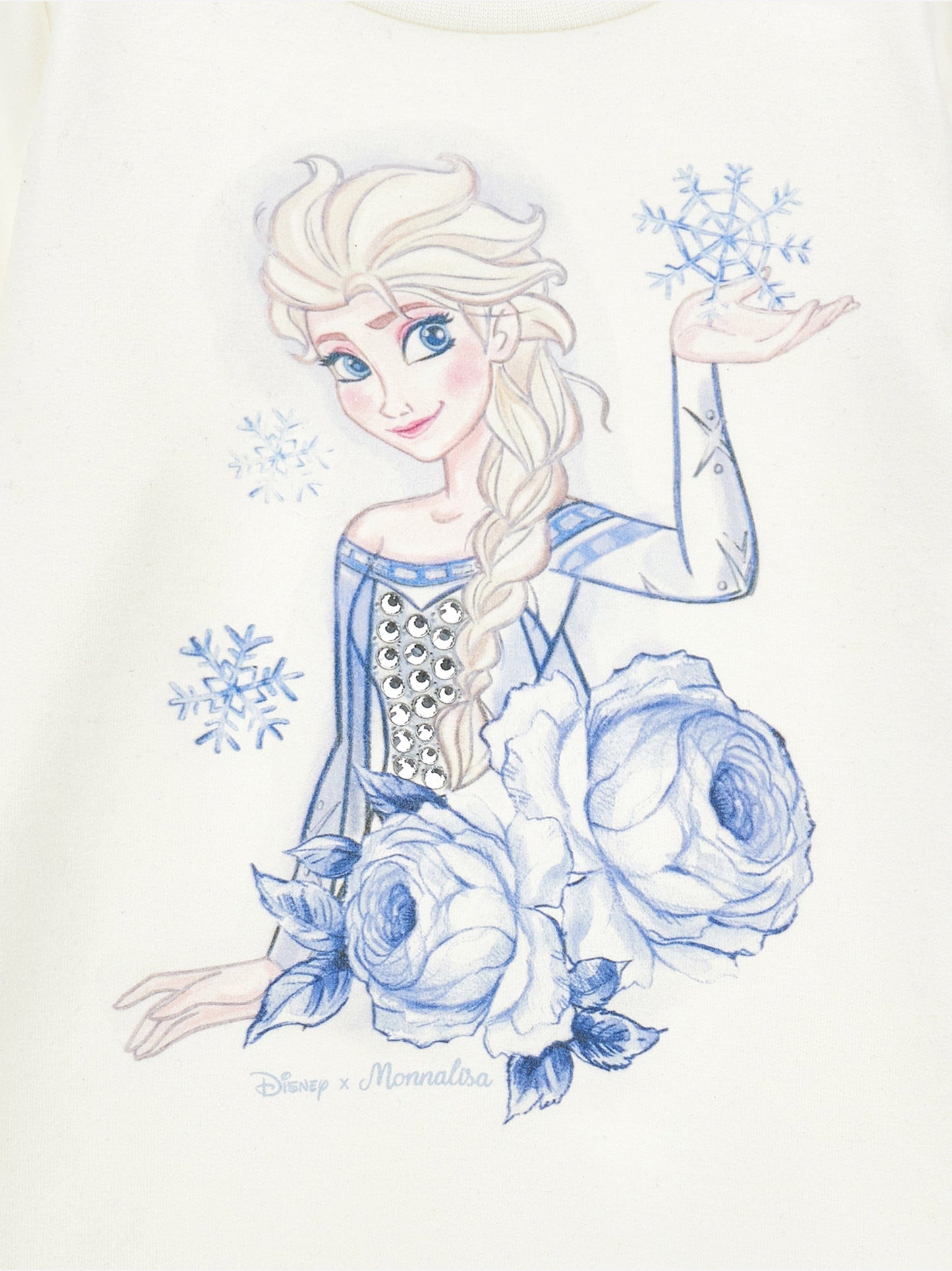 Monnalisa 女童 Elsa 平纹针织连衣裙（象牙色）