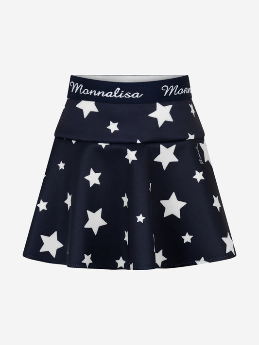 Monnalisa 女童氯丁橡胶星星半身裙