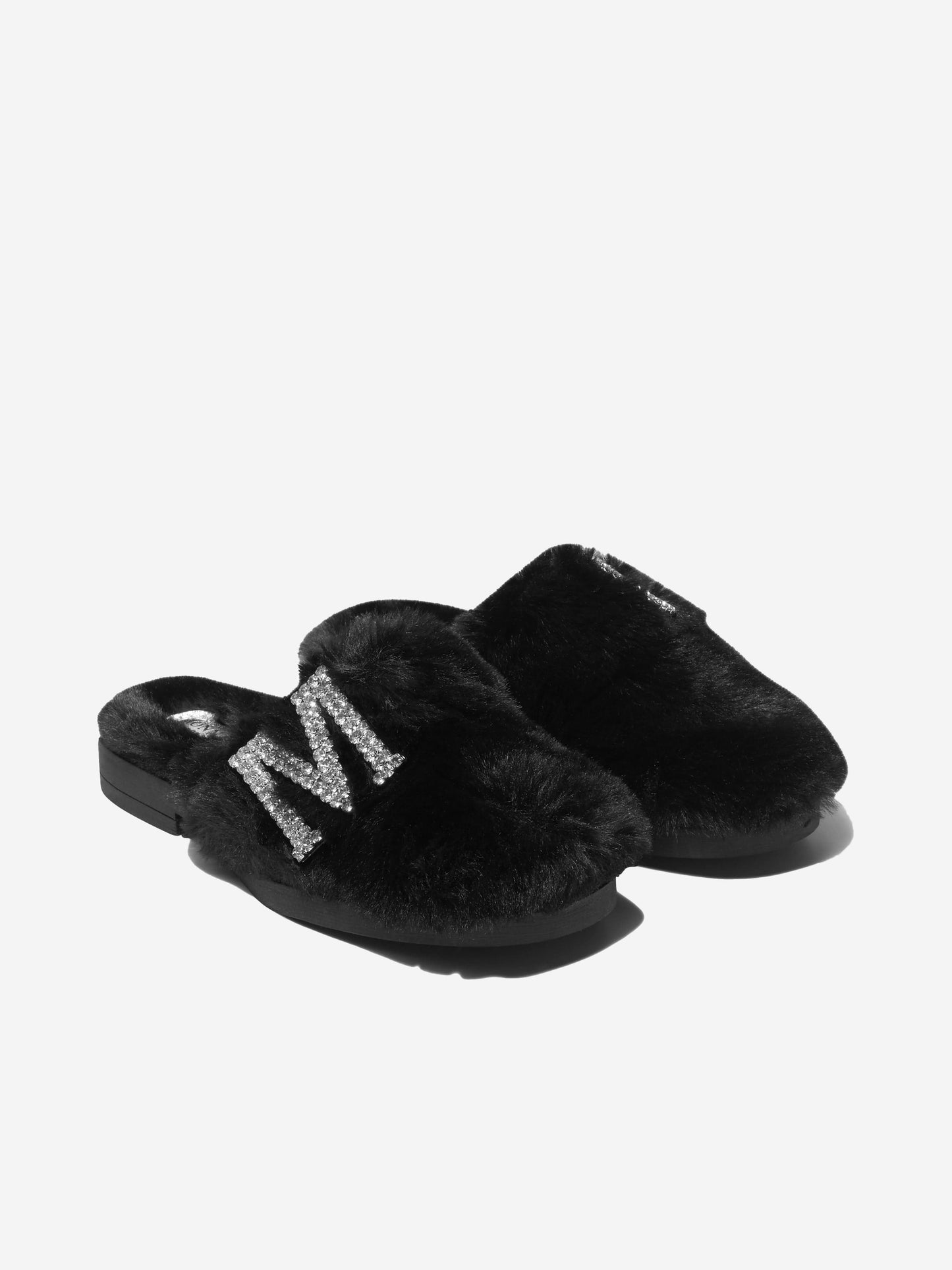 Monnalisa 女孩人造毛皮穆勒鞋