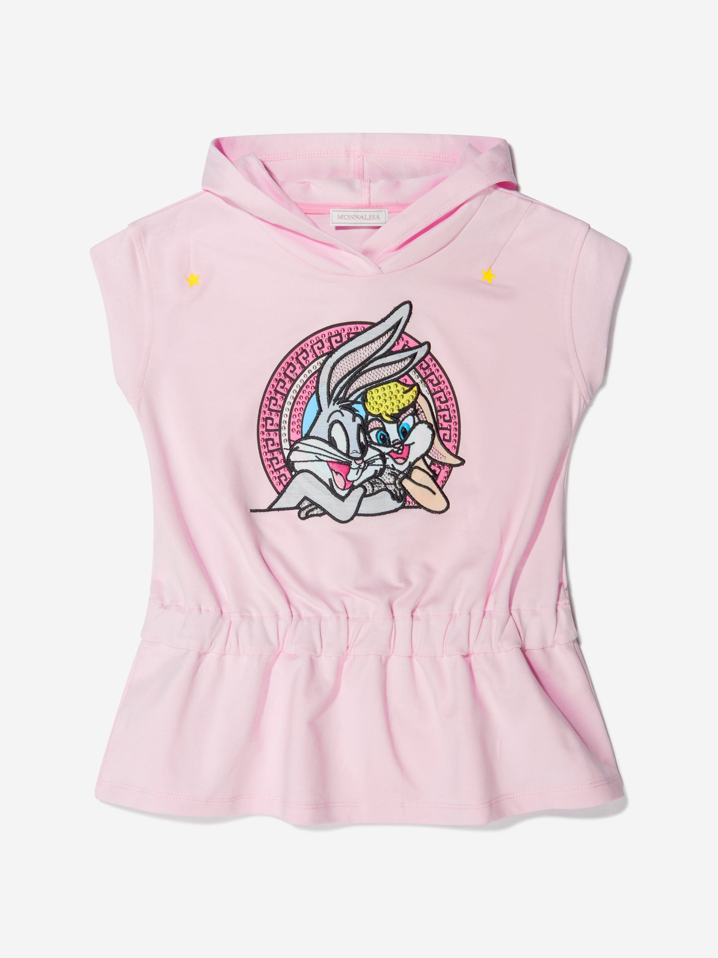 Monnalisa 女童棉质 Lola Bunny 无袖连帽衫