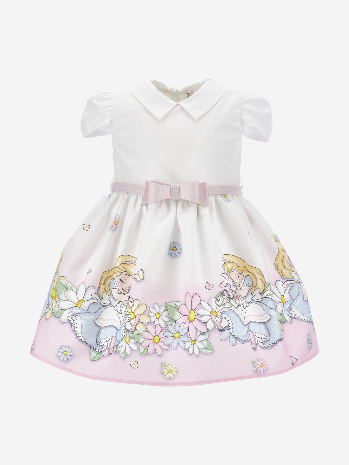 Baby Girls Alice In Wonderland Dress in White