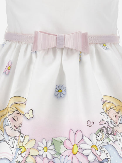 Baby Girls Alice In Wonderland Dress in White