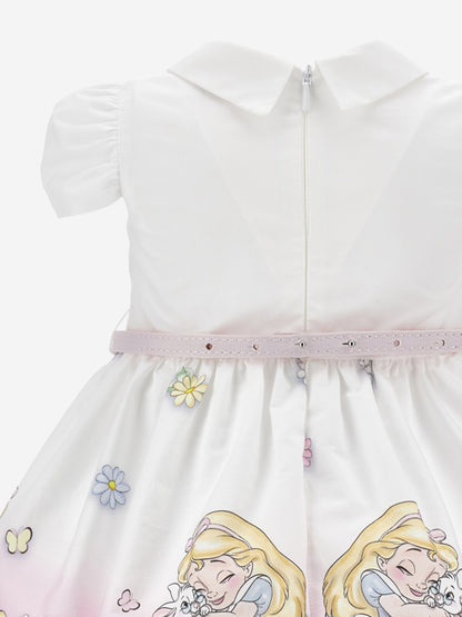 Baby Girls Alice In Wonderland Dress in White