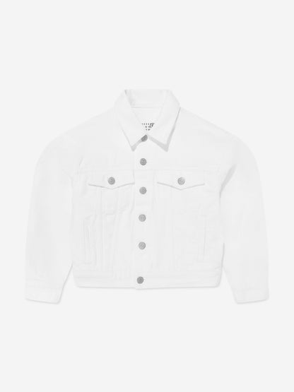 MM6 Maison Margiela 儿童象牙色牛仔夹克