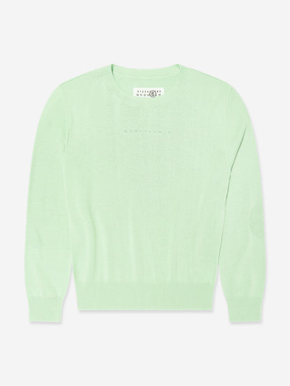 MM6 Maison Margiela 儿童轻质针织毛衣（绿色）