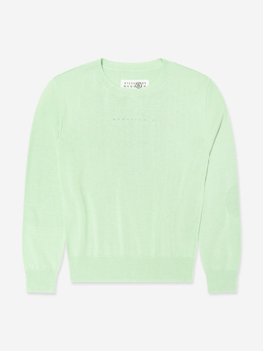 MM6 Maison Margiela 儿童轻质针织毛衣（绿色）