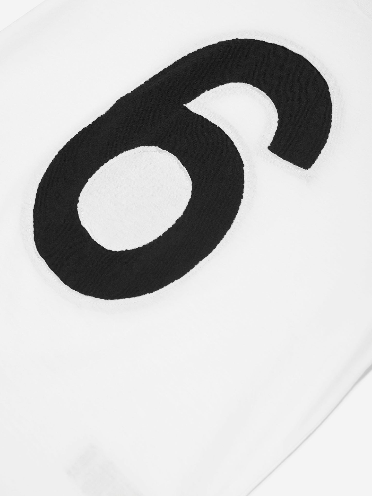 MM6 Maison Margiela Kids 6 徽标 T 恤（白色）
