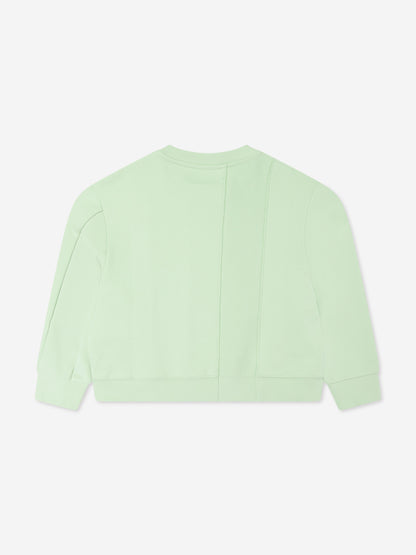 MM6 Maison Margiela 儿童绿色徽标运动衫