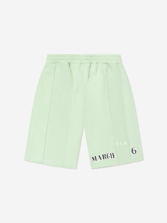 MM6 Maison Margiela 儿童绿色徽标短裤