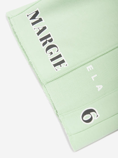 MM6 Maison Margiela 儿童绿色徽标短裤