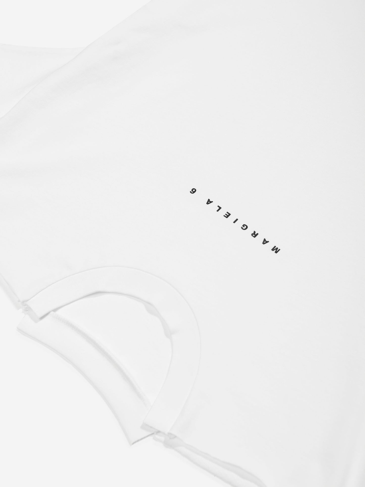 MM6 Maison Margiela 女童白色不对称 T 恤连衣裙