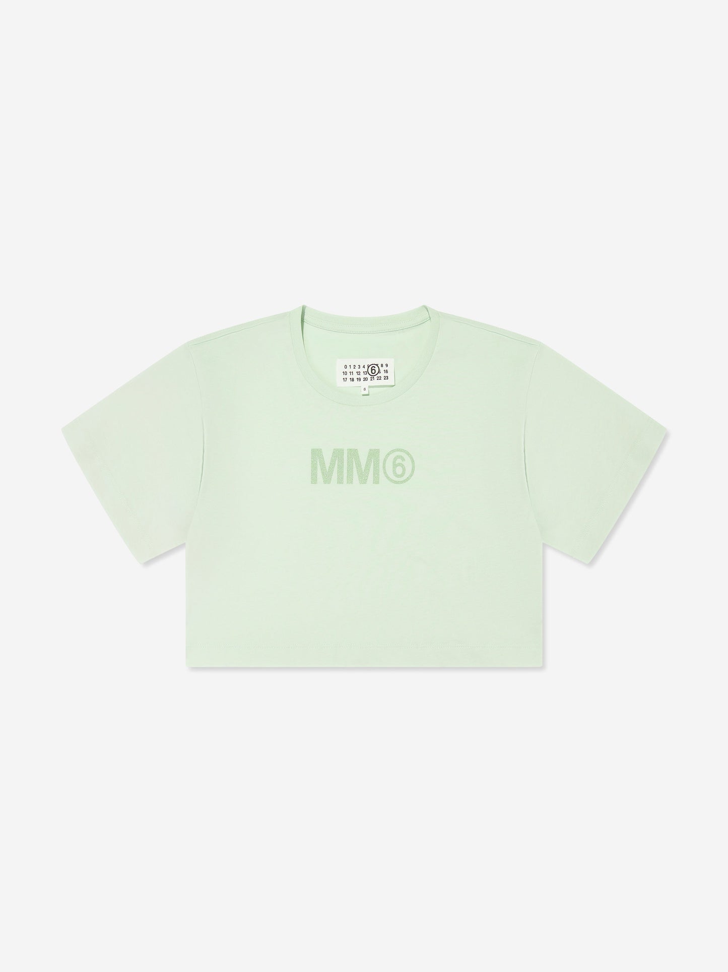 MM6 Maison Margiela 儿童绿色徽标 T 恤
