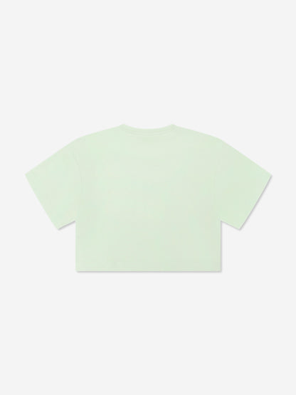 MM6 Maison Margiela 儿童绿色徽标 T 恤