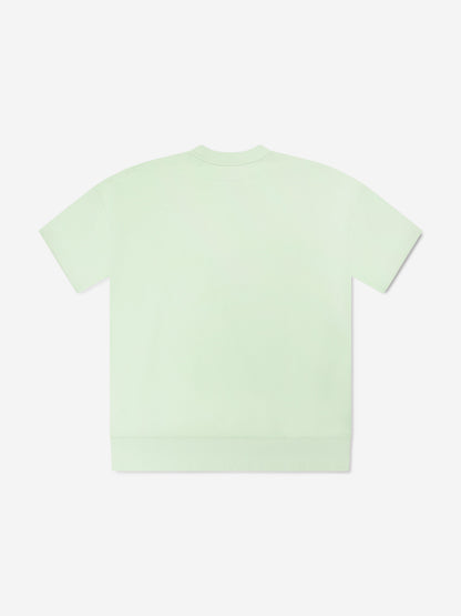 MM6 Maison Margiela 女童徽标毛衣连衣裙（绿色）