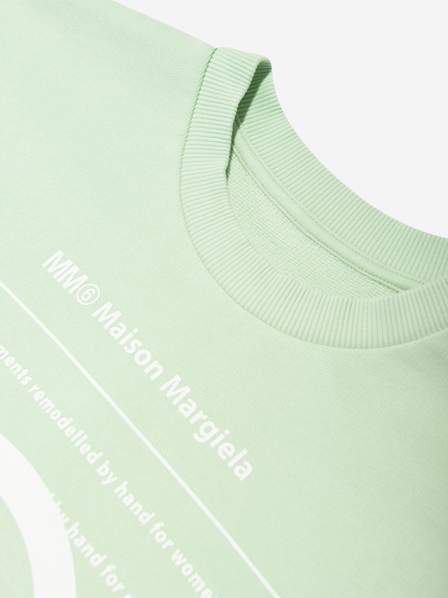 MM6 Maison Margiela 女童徽标毛衣连衣裙（绿色）