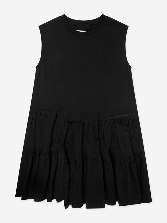 MM6 Maison Margiela 女童无袖针织连衣裙（黑色）