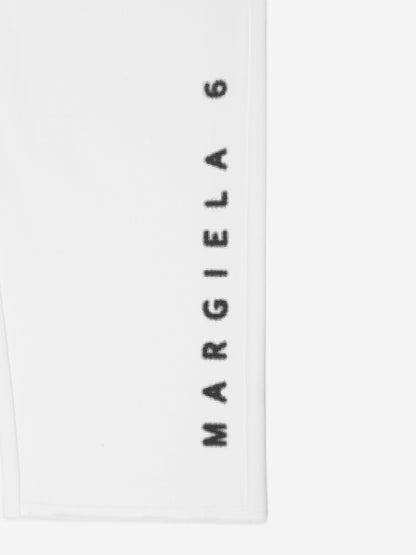MM6 Maison Margiela 儿童白色宽腿慢跑裤