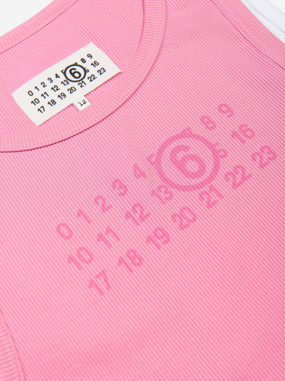 MM6 Maison Margiela 女童无袖针织连衣裙（粉色）