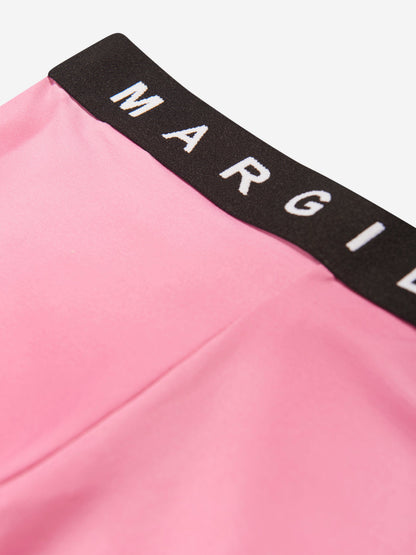 MM6 Maison Margiela 儿童徽标紧身裤（粉色）