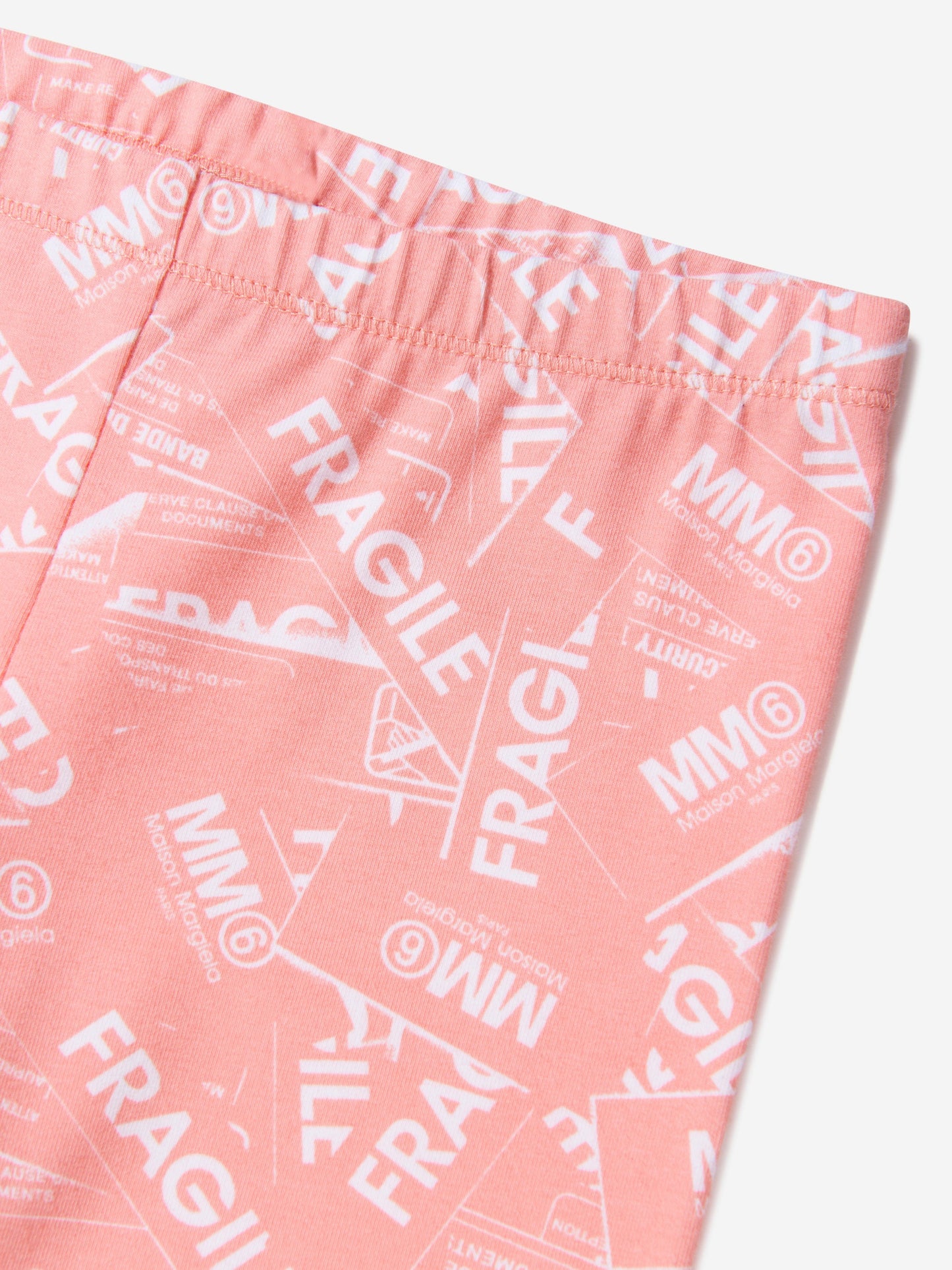 MM6 Maison Margiela 儿童 Fragile 徽标印花紧身裤