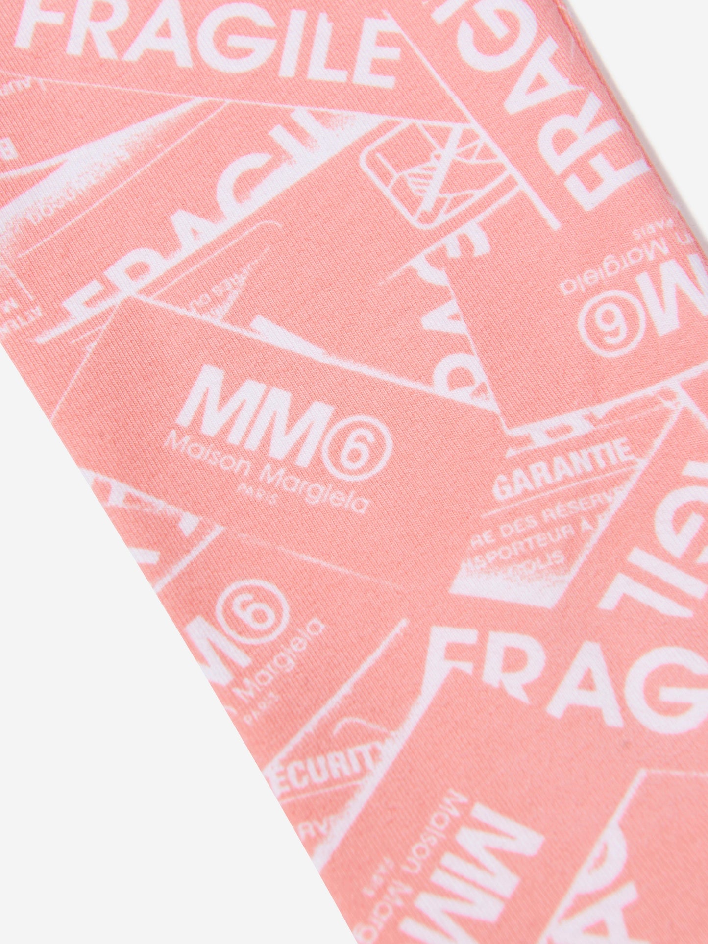 MM6 Maison Margiela 儿童 Fragile 徽标印花紧身裤