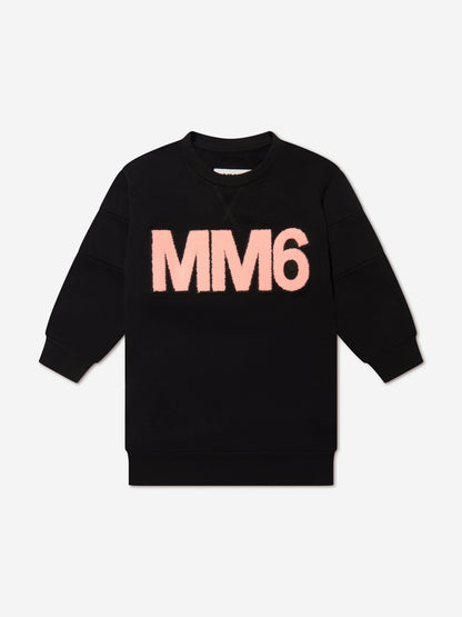 MM6 Maison Margiela 女童徽标毛衣连衣裙