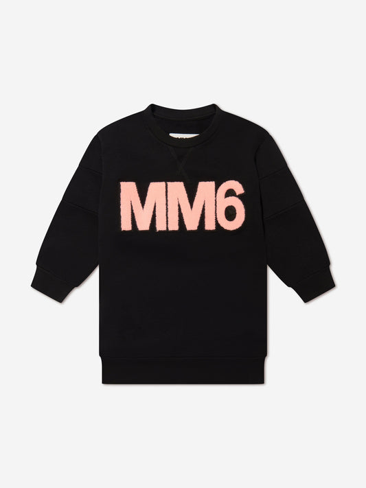 MM6 Maison Margiela 女童徽标毛衣连衣裙