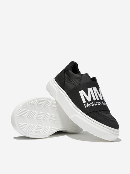 MM6 Maison Margiela 中性徽标一脚蹬运动鞋