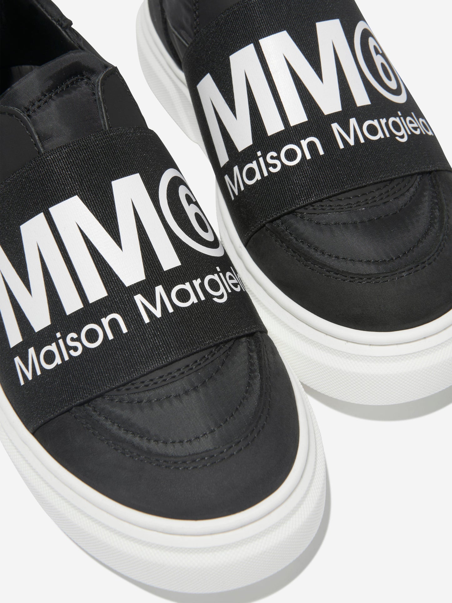 MM6 Maison Margiela 中性徽标一脚蹬运动鞋