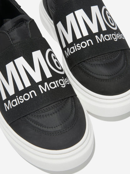 MM6 Maison Margiela 中性徽标一脚蹬运动鞋