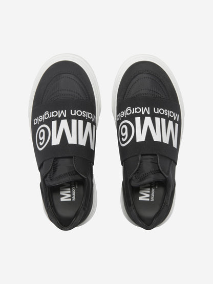MM6 Maison Margiela 中性徽标一脚蹬运动鞋