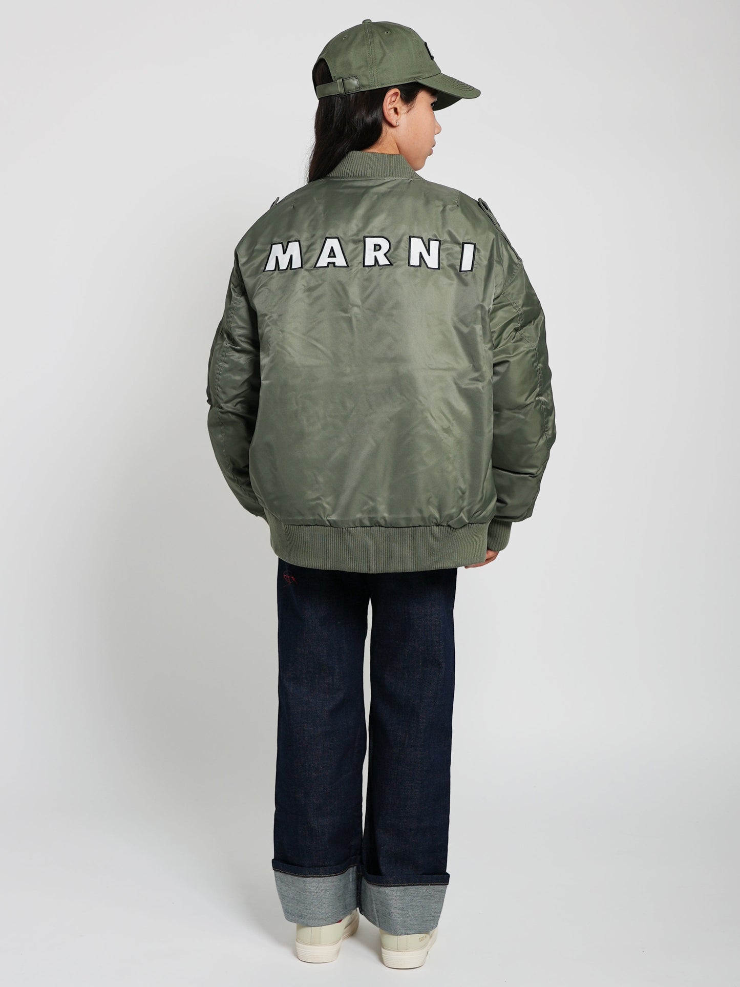 MARNI 儿童绿色飞行员夹克