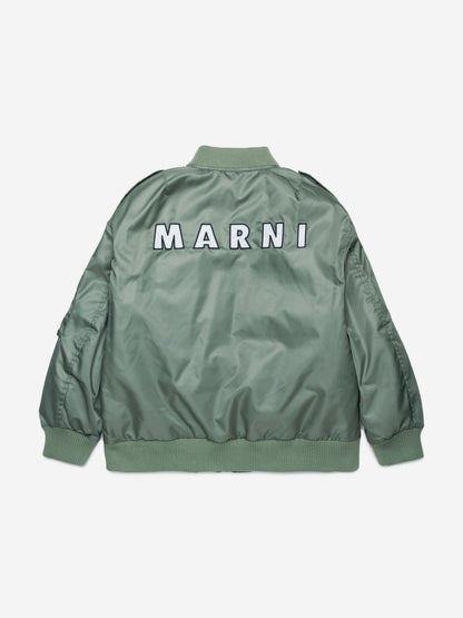 MARNI 儿童绿色飞行员夹克