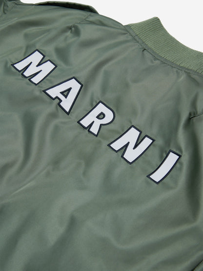 MARNI 儿童绿色飞行员夹克