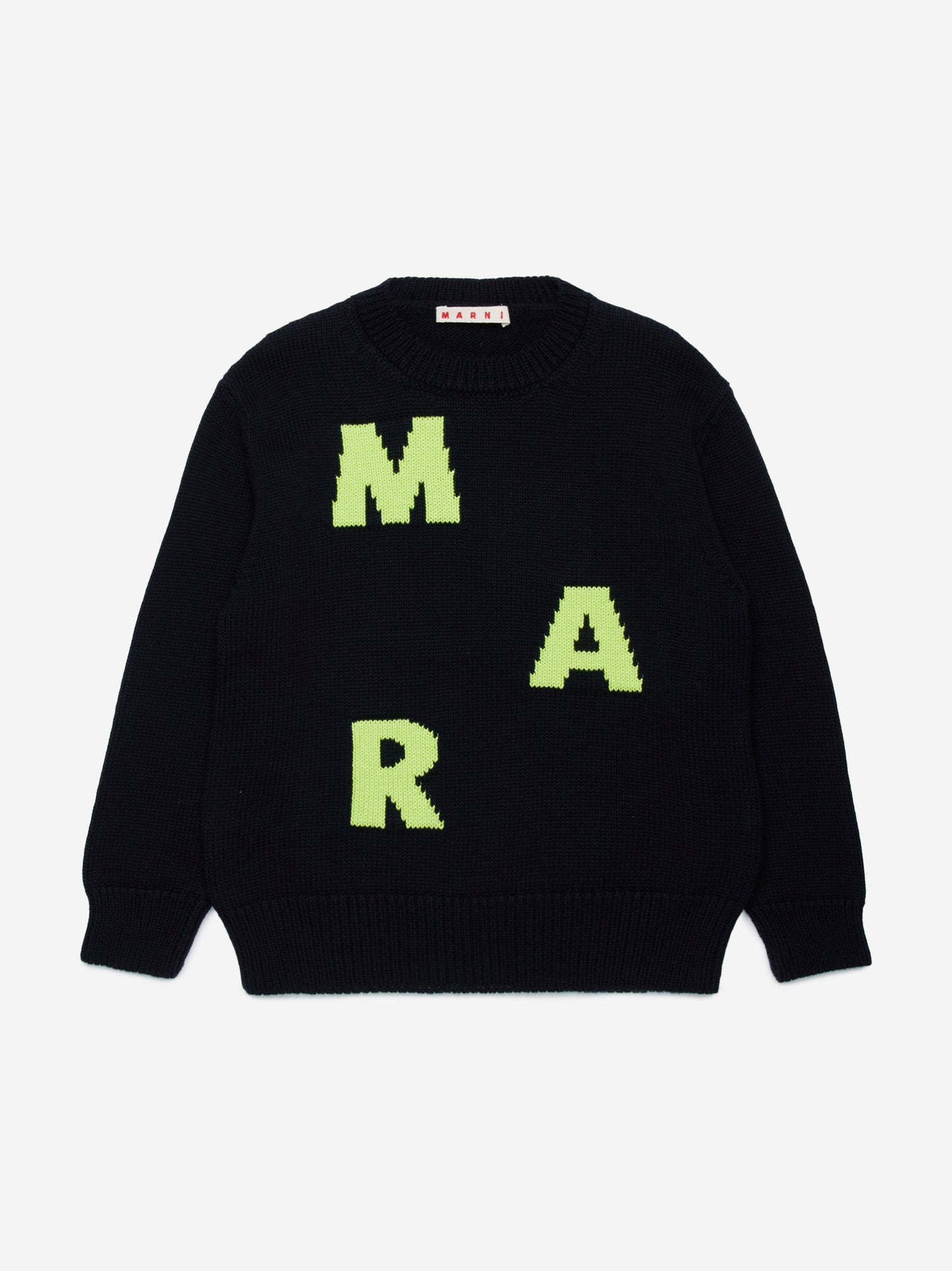 MARNI Kids 徽标套头衫 黑色