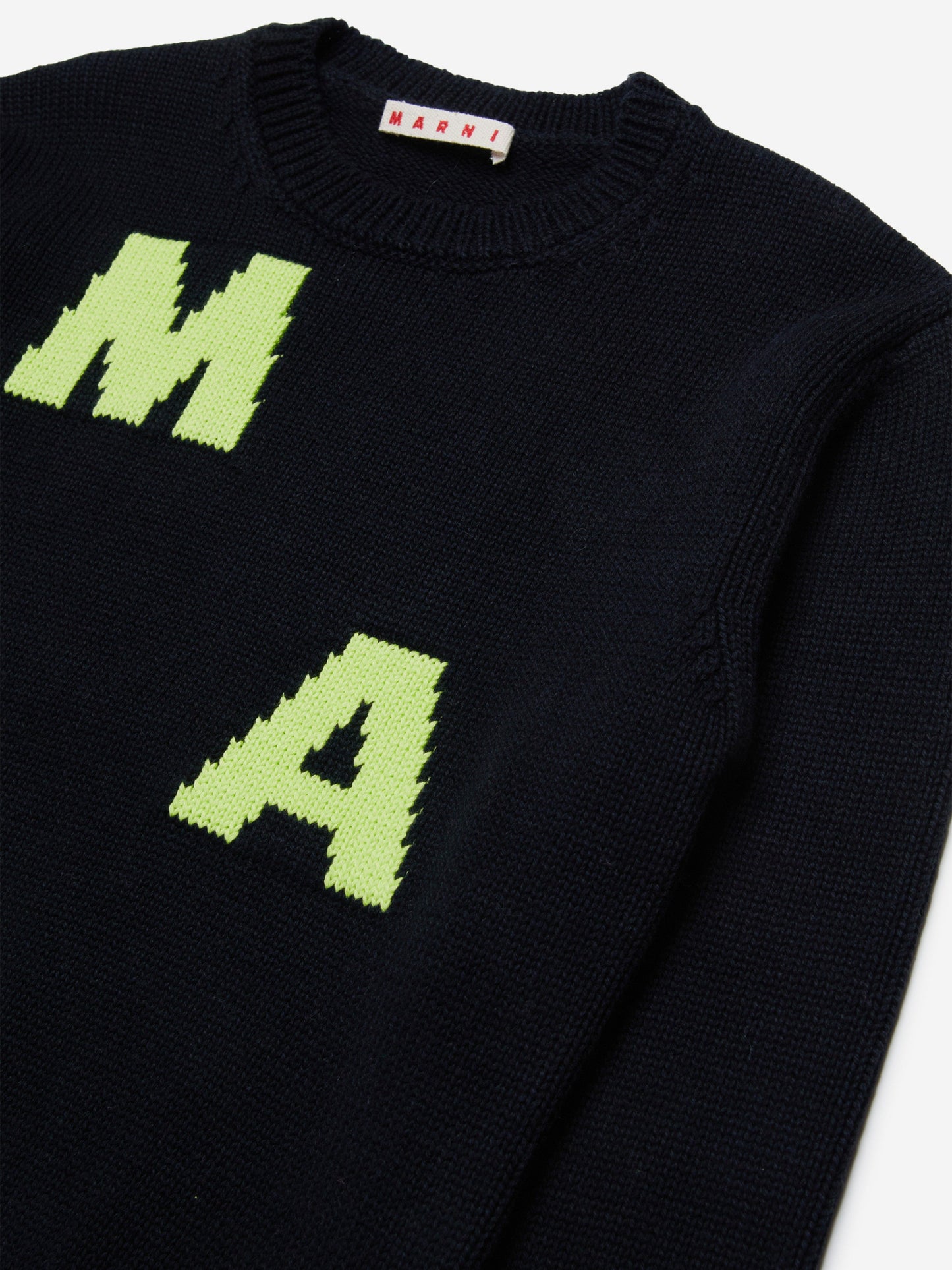 MARNI Kids 徽标套头衫 黑色