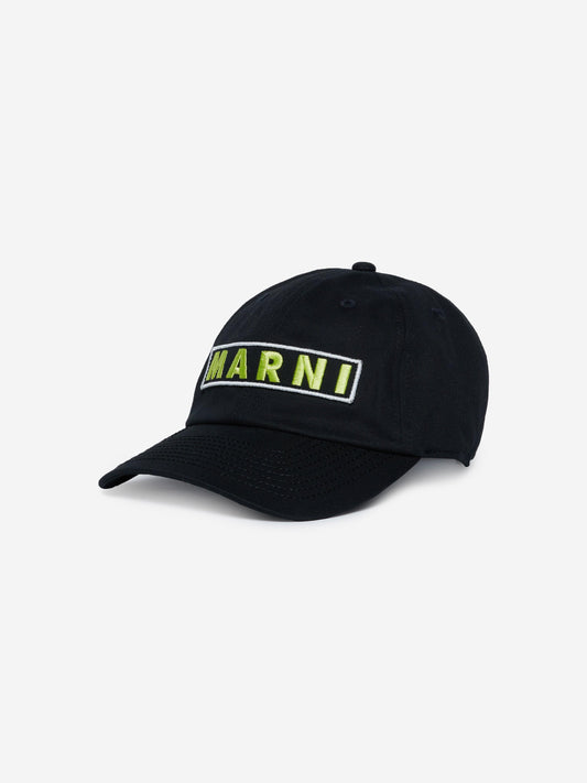 MARNI Kids 徽标帽子 黑色