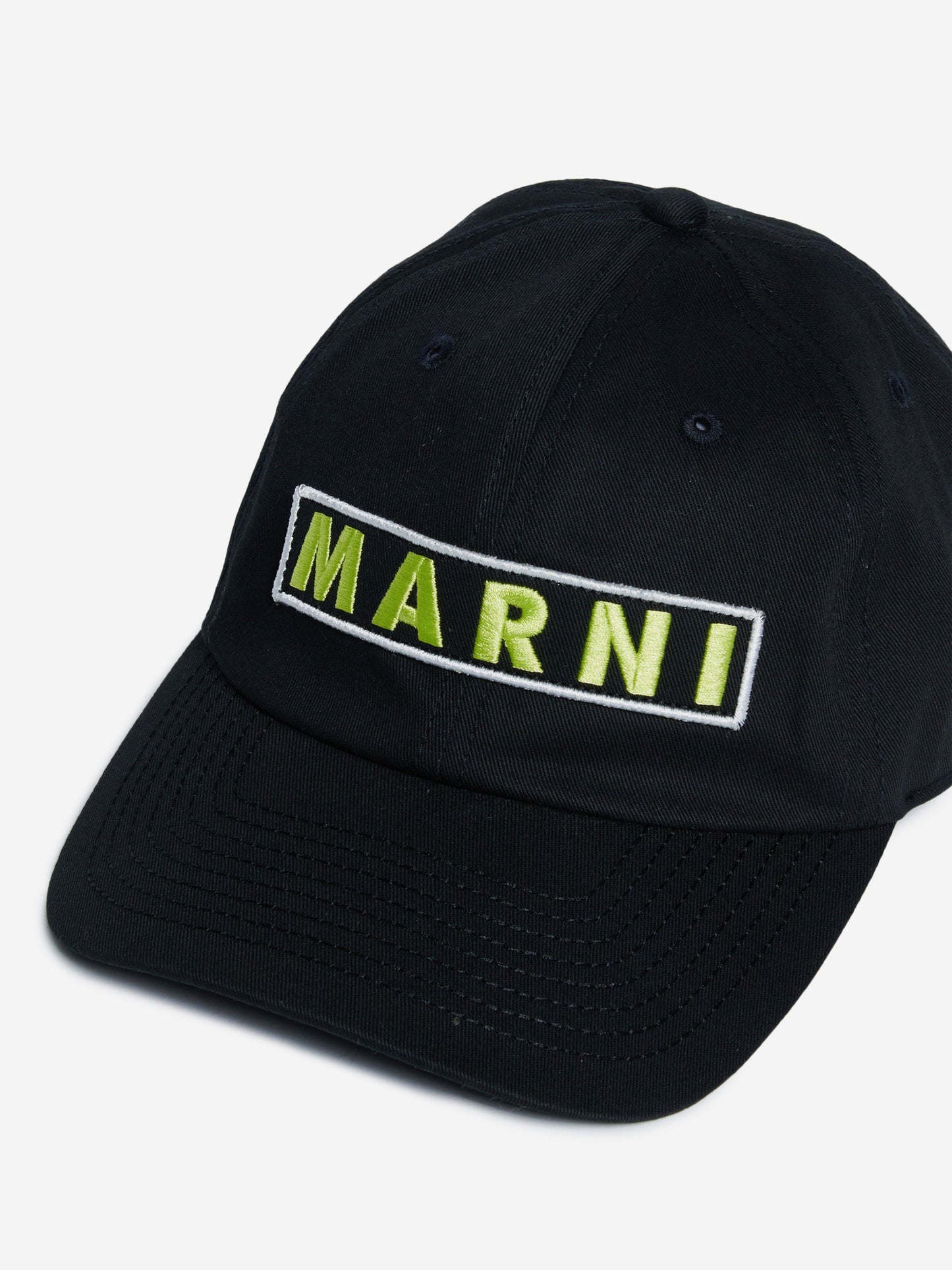 MARNI Kids 徽标帽子 黑色