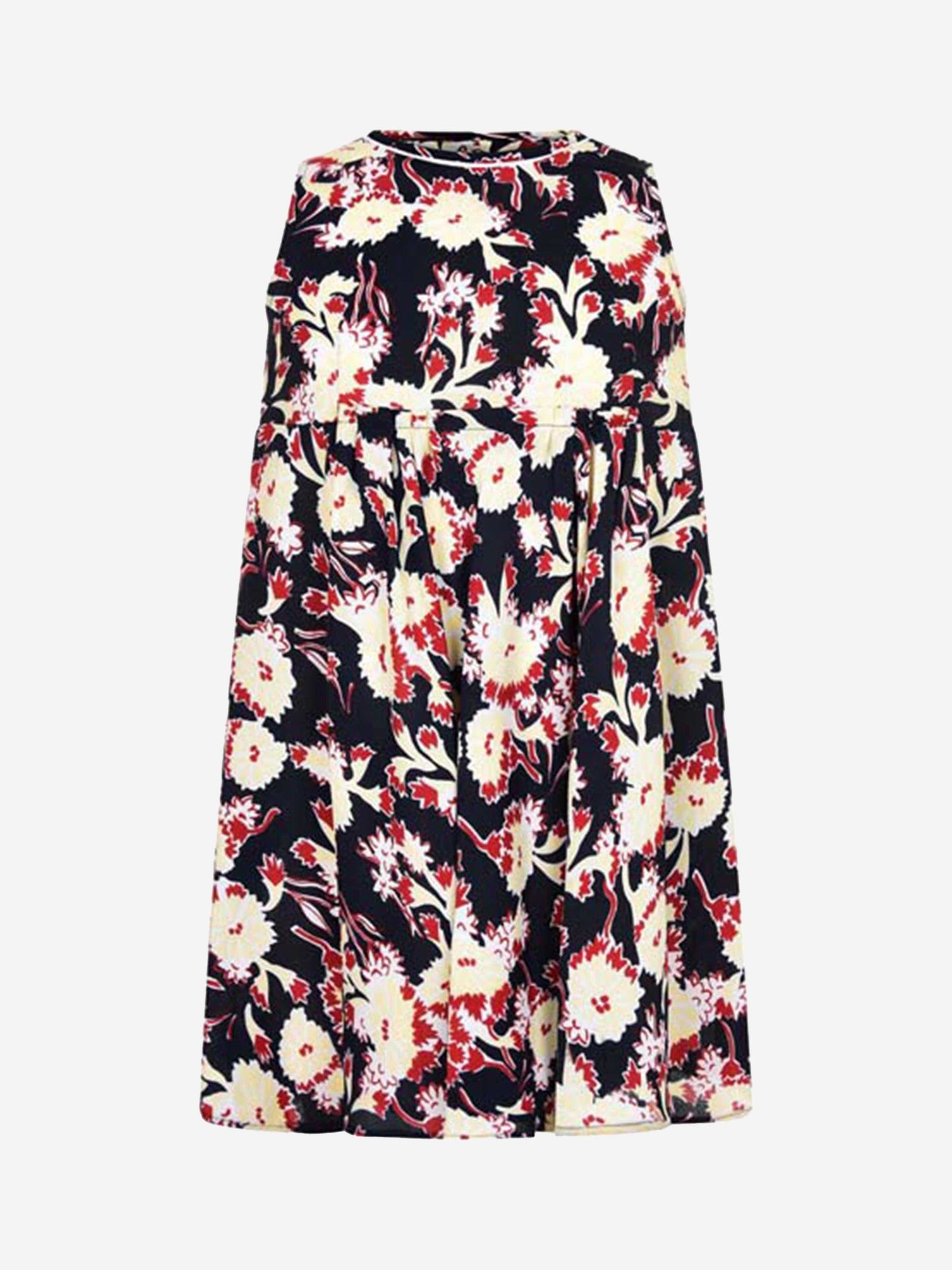 MARNI 女童黄色花卉粘胶连衣裙