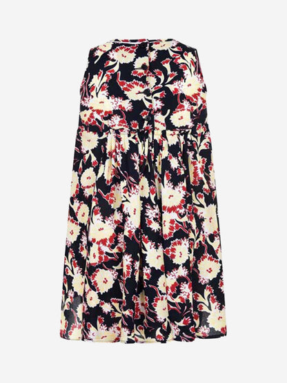 MARNI 女童黄色花卉粘胶连衣裙
