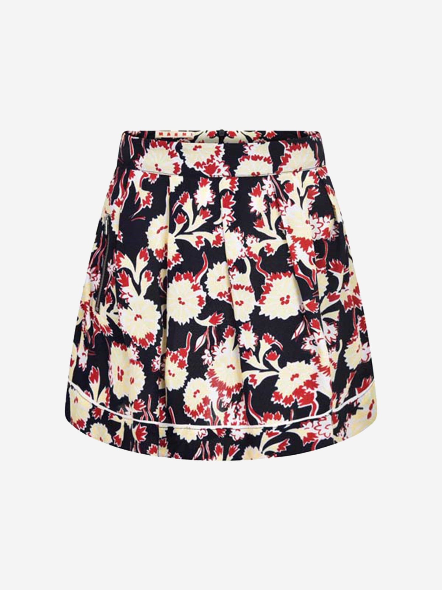 MARNI 女童 & 黄色花朵粘胶纤维半身裙