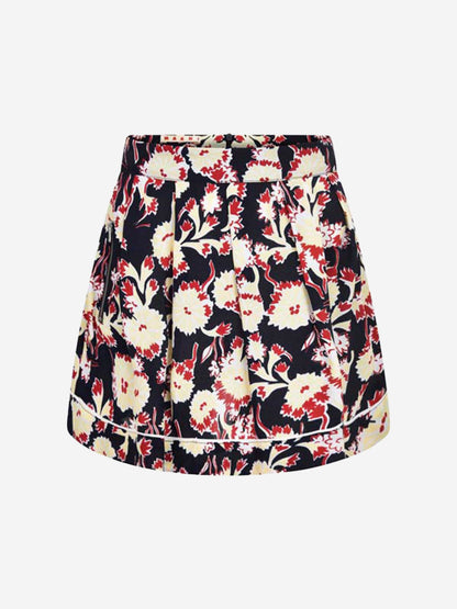 MARNI 女童 & 黄色花朵粘胶纤维半身裙